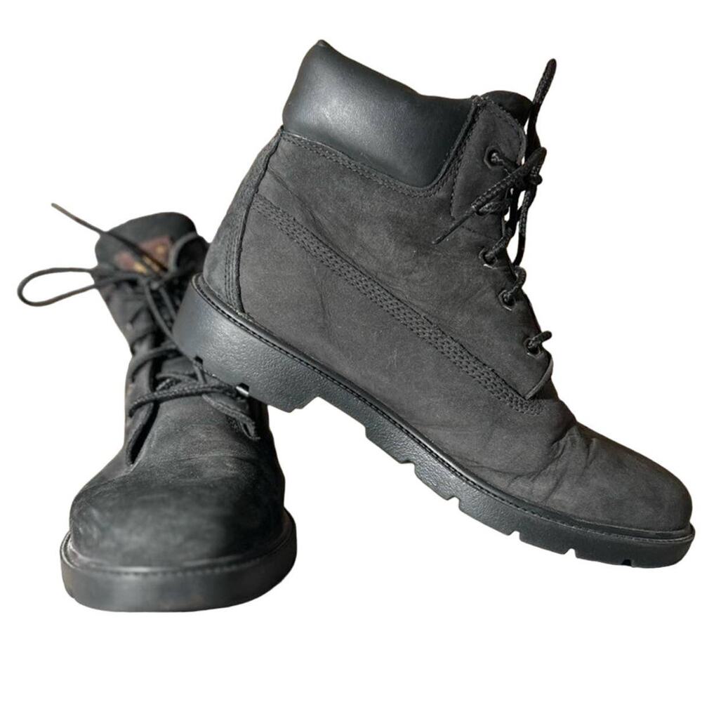 Timberland classic 6 inch waterproof black boots sz men’s 6 boys 6 women’s 7.5
